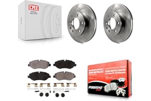Transit Auto Front Disc Brake Rotors And Semi-Metallic Pads Kit Replacement For Sprinter 2500 Mercedes-Benz Dodge Freightline