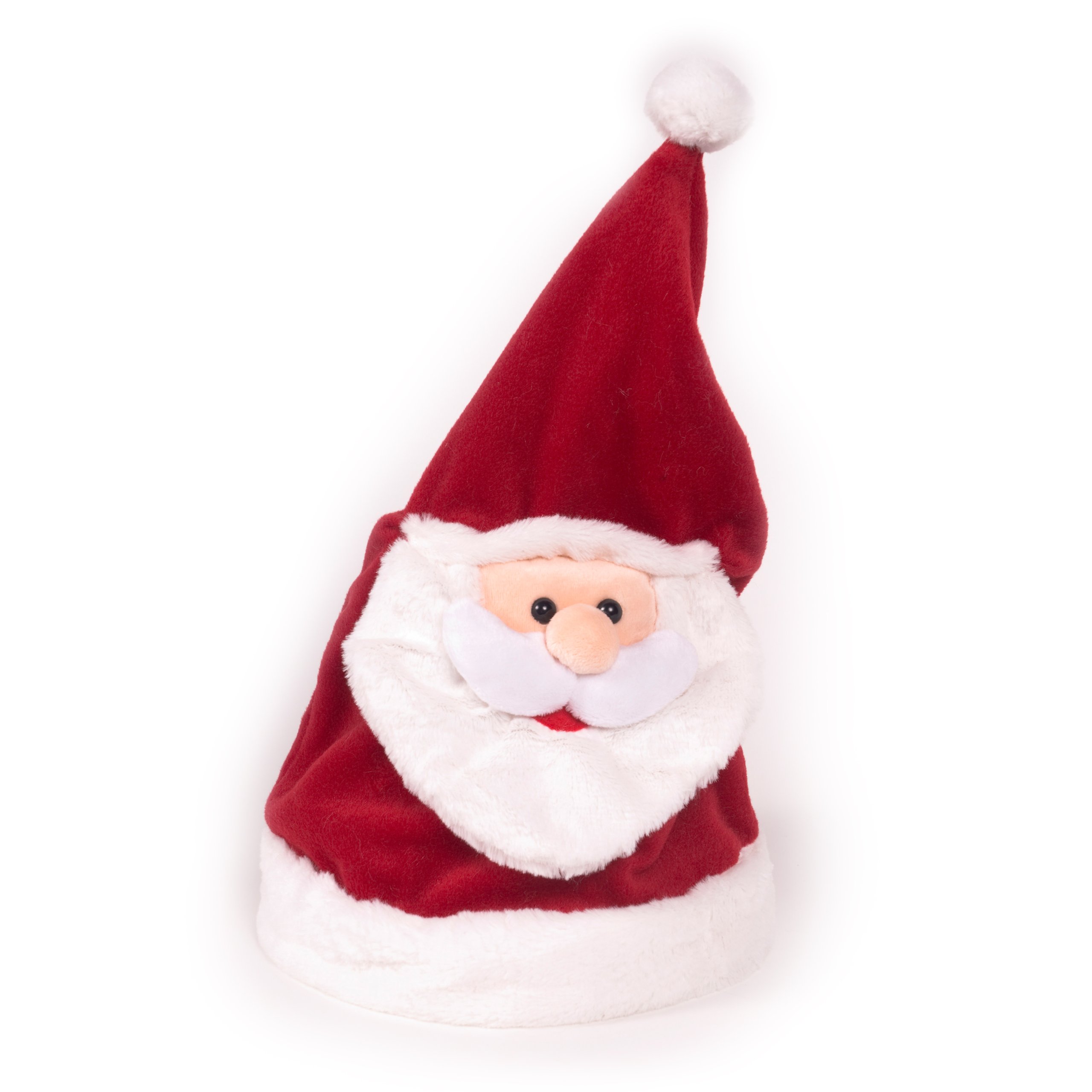 WeRChristmas Standing and Singing Santa Hat Wearable Christmas Decoration, 30 cm