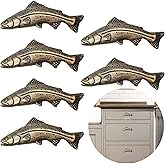 6packs Fish Cabinet Pulls Drawer Knob Pull Handle Door Drawer Handle knob Dresser Ocean Closet Handle Kitchen Furniture Pulls