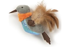 Petlinks Flutter Singer Electronic Sound Cat Toy, Battery Powered - Gray/Blue, One Size