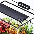 SEAOURA 24/7 Mode LED Aquarium Light for Plants-Sunrise-Daylight-Moonlight Mode, Fish Tank Light with Auto On/Off, 7 Colors, Adjustable Timer/Brightness for 36 Inch to 42 in Freshwater Tank, 36W