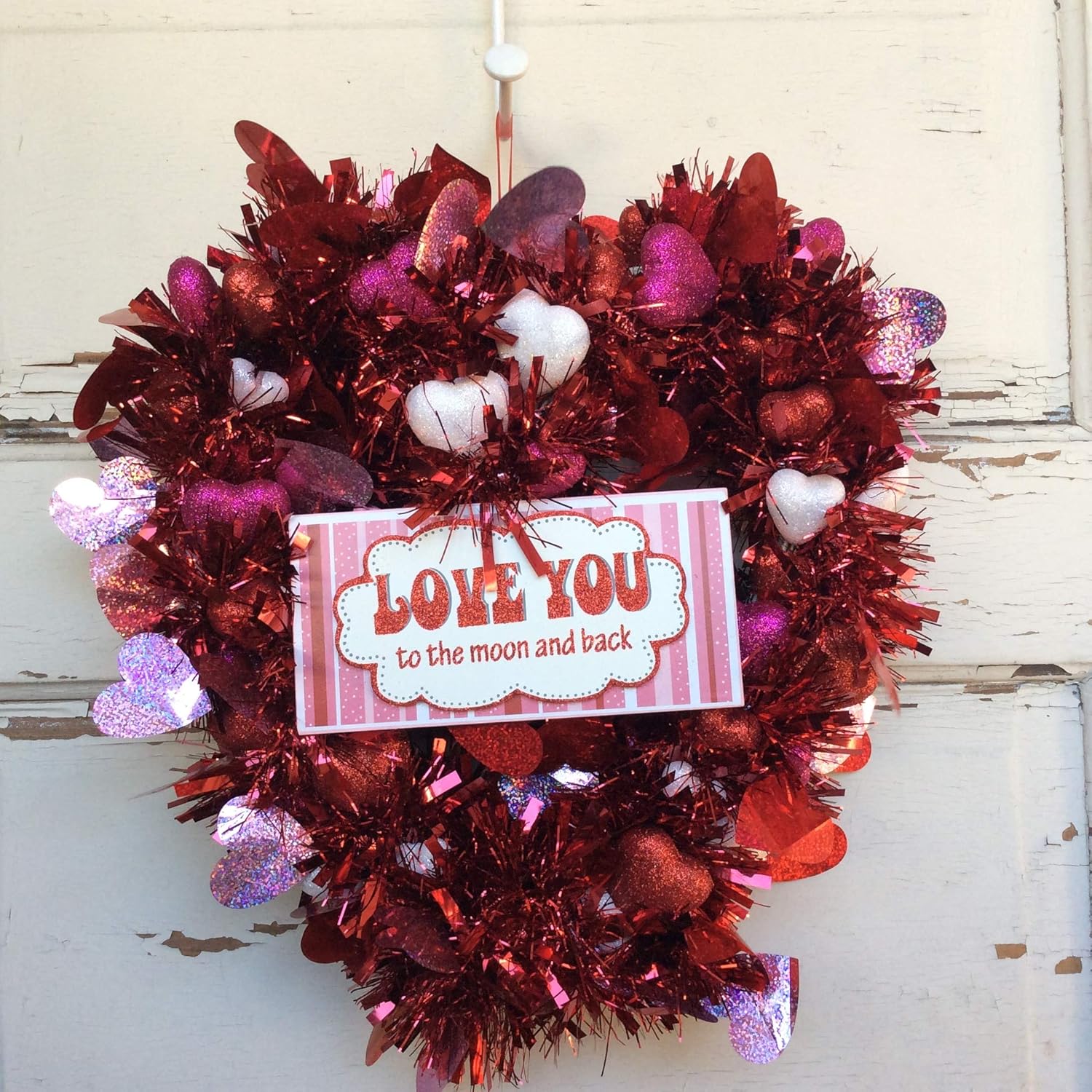 Amazon Com Agd Valentines Decor Love You To The Moon Heart