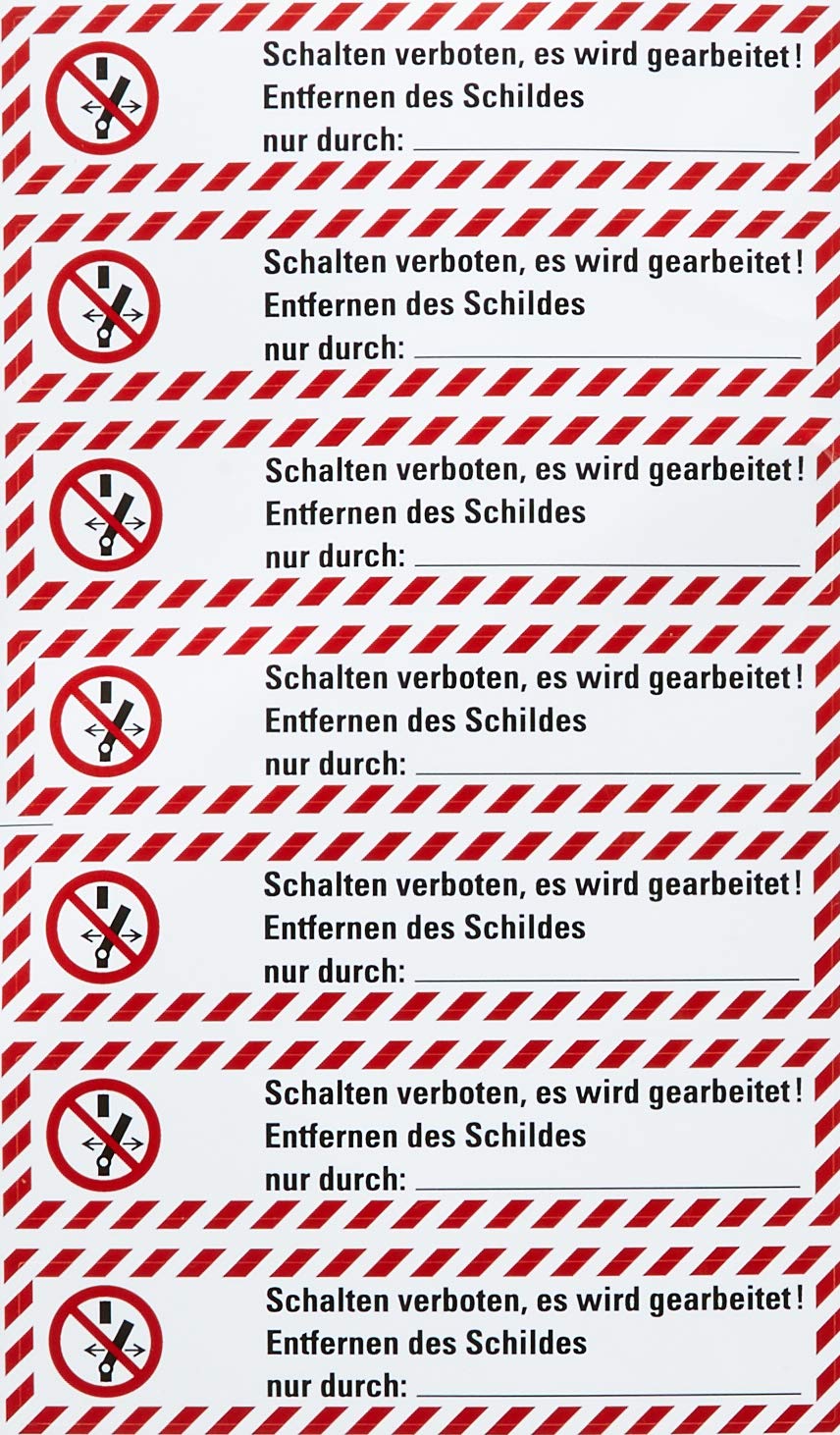 Sticker, White, 20 x 100 mm Sheet = 7 pcs.