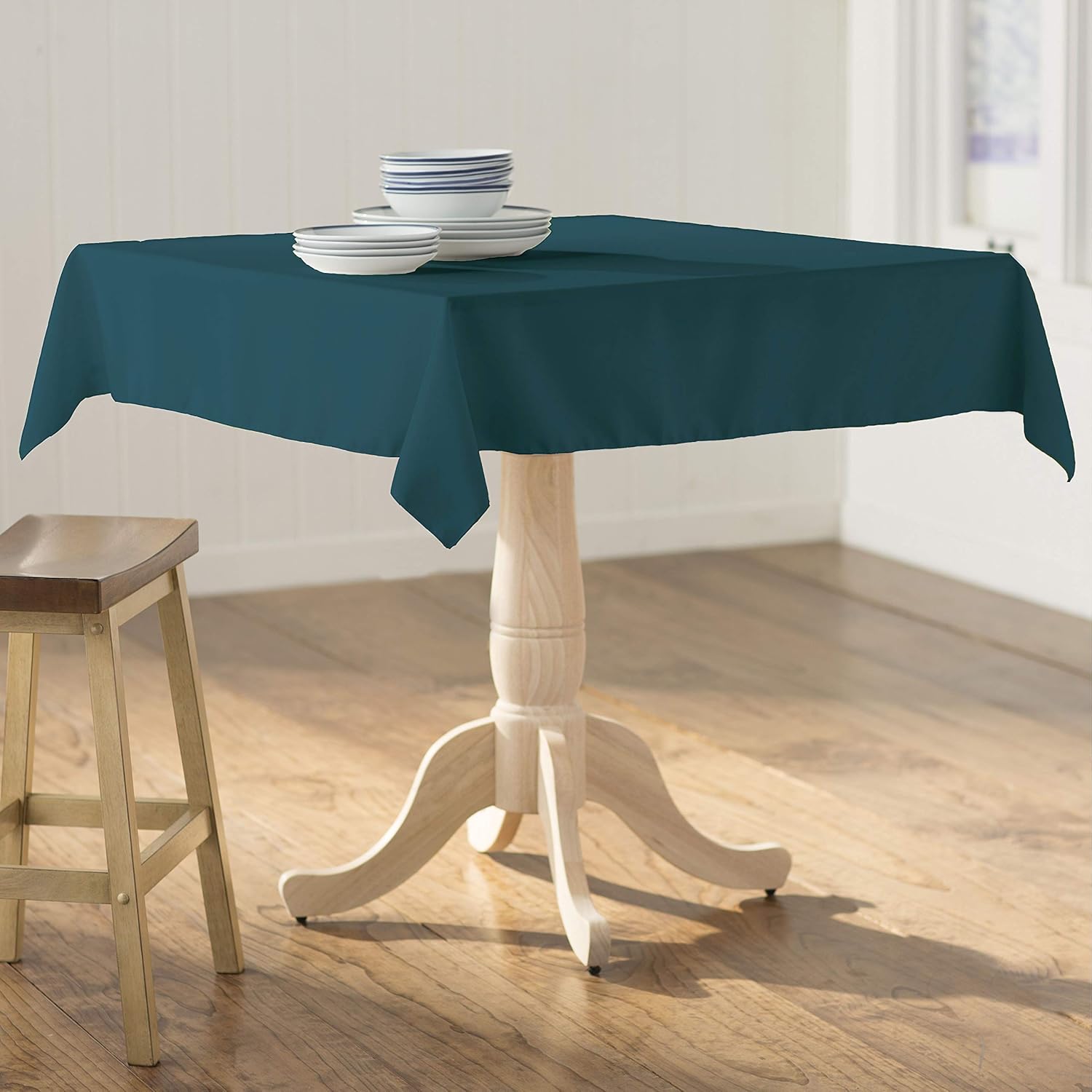 Best teal table cloth square