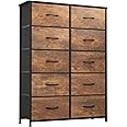 YITAHOME 10 Drawers Dresser - Fabric Storage Tower Organizer Unit for Bedroom, Living Room, Hallway, Closets - Sturdy Steel Frame, Wooden Top & Easy Pull Fabric Bins