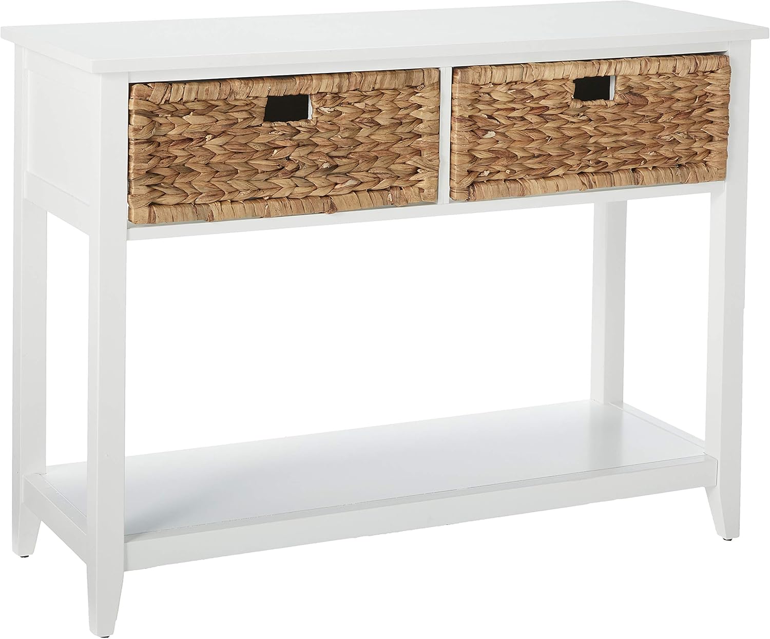 MajorQ Console Table with 2 Drawers and Open Storage for