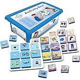 Edu&Kate’s Learning Toys for Preschoolers & Kids with Autism - 27 Pcs, 3 Boards + Activity Box - Early Skills Development - Perfect as Montessori Speech Therapy Materials - Stage 3