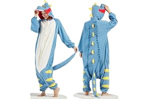 SAMGU Adult Onesie Animal Halloween Cosplay Costume One Piece Pajamas for Women and Men