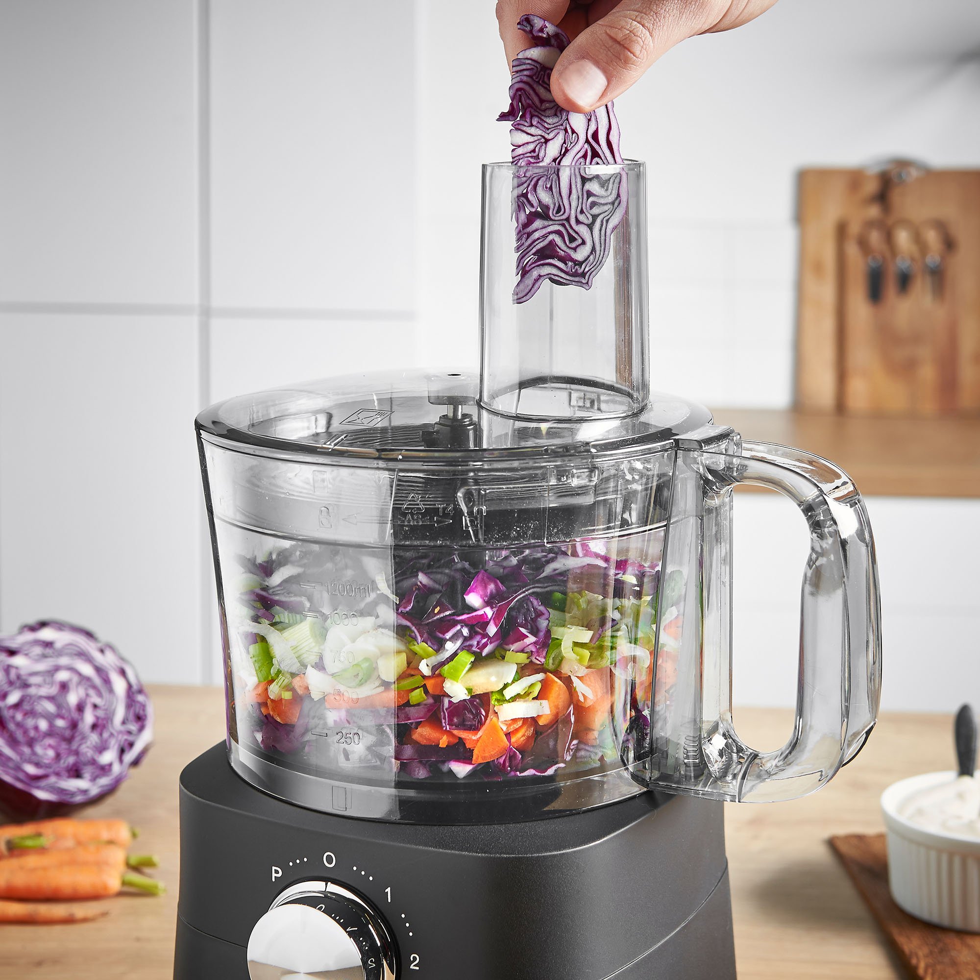 VonShef Food Processor, 8 Cup, Blender, Chopper, Multi Mixer Combo with