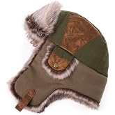 Comhats Winter Trapper Hat for Men with Ear Flaps, Cold Weather | wind-resistant, warm lining, ear-flap coverage, chin buckle, cold weather, hunting, skiing, snow work, travel