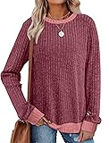 Sampeel Womens Long Sleeve Tops Dressy Casual