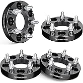 EVIL ENERGY 5x4.75 to 5x4.5 Wheel Adapters 1 inch Compatible with Chevy 2010-2024 Camaro, 5x120.65mm to 5x114.3mm 5 Lugs 74.1 mm Hub Bore M12x1.5 Studs Black, Not Hubcentric
