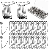200pcs Curved Safety Pins, 1.5 Inch Quilting Basting Curved Bent Sewing Safety Pins for Quilting Knitting Sewing Crafting