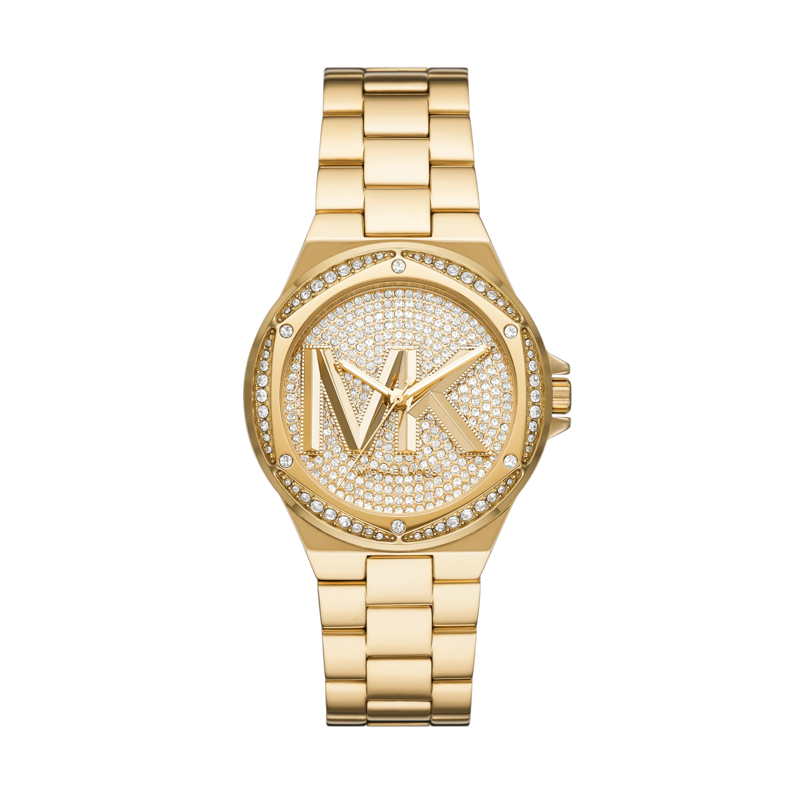 Michael Kors Women’s Watch, Lennox Three-Hand Gold-Tone Stainless Steel Watch for Women