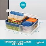 Sistema Bento Box Lunch 1.65 L Minty Teal Ocean Blue 2 Count view 2