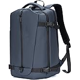 BAGOK Travel Backpack for Men and Women, Flight-Approved Carry-On Backpack with Laptop Compartment; Large-Capacity Personal Item for Business, Work, School, or Weekend Trips(Blue)