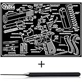 Gun Mat with Glock Diagram & Glock Compatible Disassembly Punch Tool - Bundle