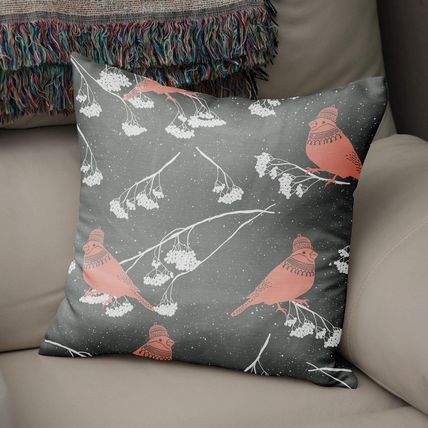 Bonamaison Decorative Cushion Cover Random Pattern, Throw Pillow Covers, Home Decorative Pillowcases for Livingroom, Sofa, Bedroom, Size:43X43 Cm - Designed and Manufactured in Turkey