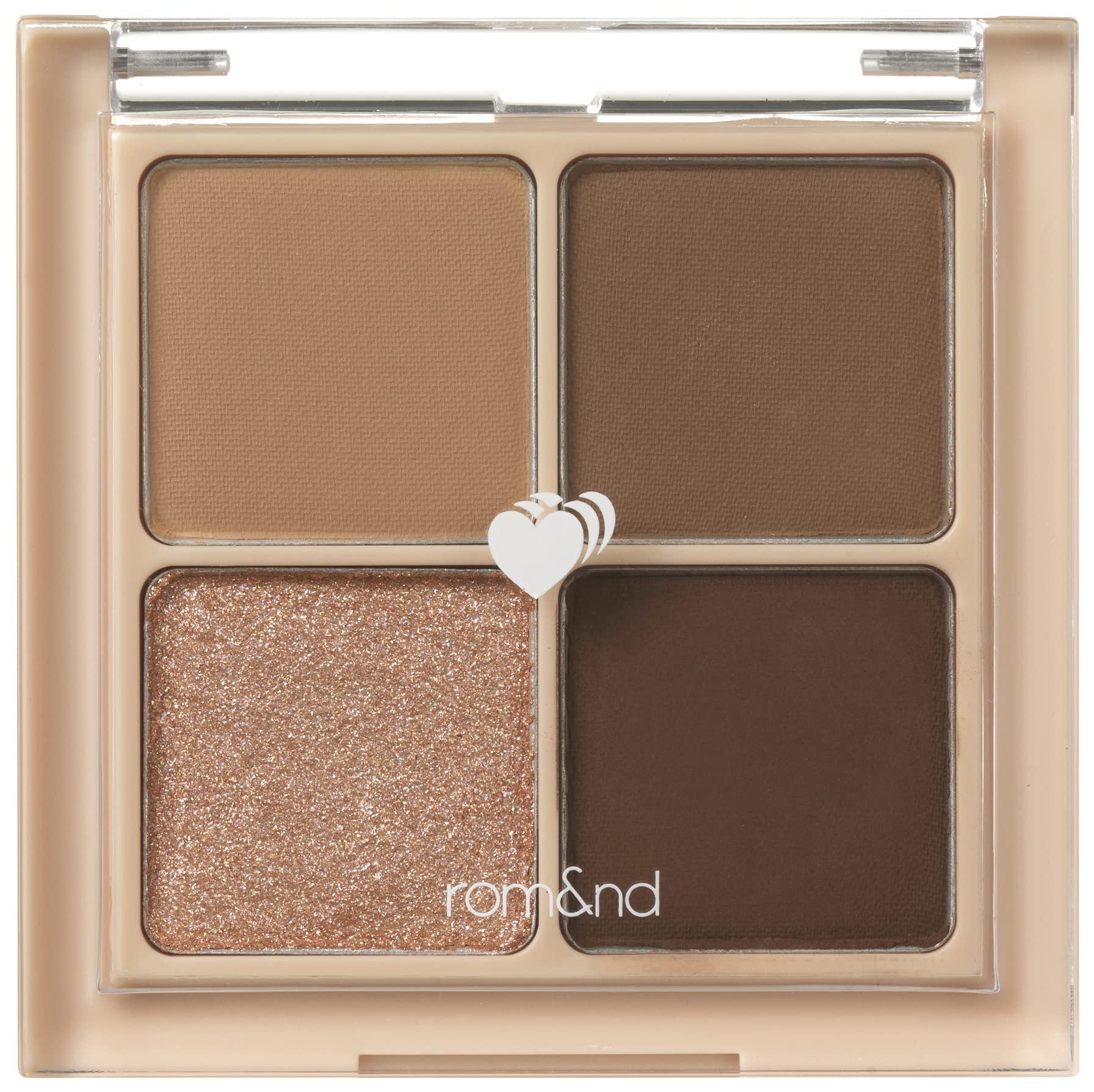 rom&nd Better Than Eyes 4 ColorsㅣMake up Eyeshadow PaletteㅣWarm Natural Cosmetic Eye ShadowsㅣK-beauty Korean Cosmetics 6g/0.21oz (03 DRY RAGRAS)