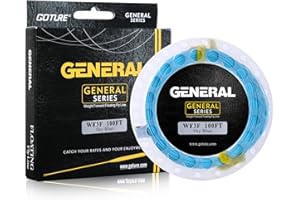 Goture Weight Forward Floating Fly Fishing Line, 100FT Low Memory Fly Line with 2 Welded Loops for Accurate Cast, WF 3 4 5 6 