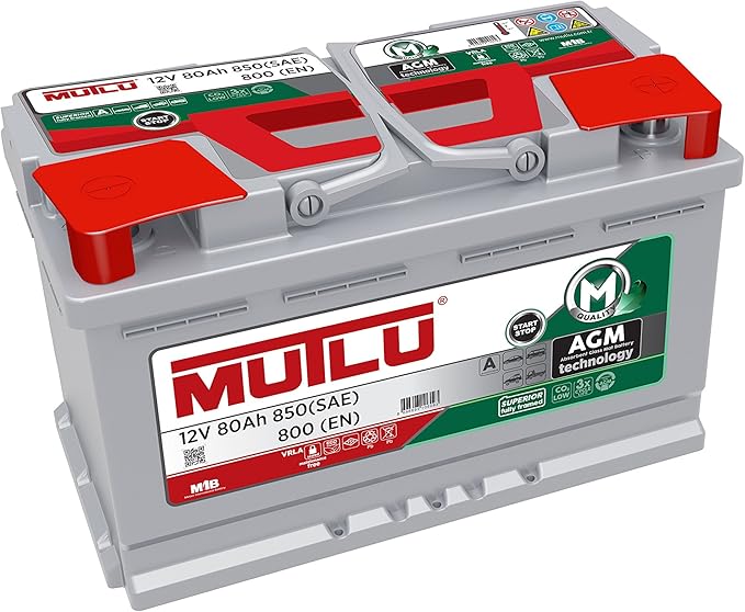Mutlu 096 AGM Car Battery 12V 70Ah 800A (SAE) 760A (EN) Amazon.co.uk