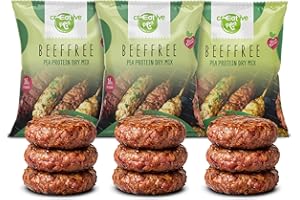 CREATIVE PEA Plant-Based Meat: Vegan Beef Substitute – High-Protein, Keto-Friendly, Pea Protein-Based, Beef-Free Vegan Meat Alternative – Gluten-Free (Pack of 3)