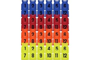Suhine 48 Pcs Pinnies for Sports Double Soccer Penny Soccer Pinnies Scrimmage Vests Mesh Basketball Team Practice Jersey