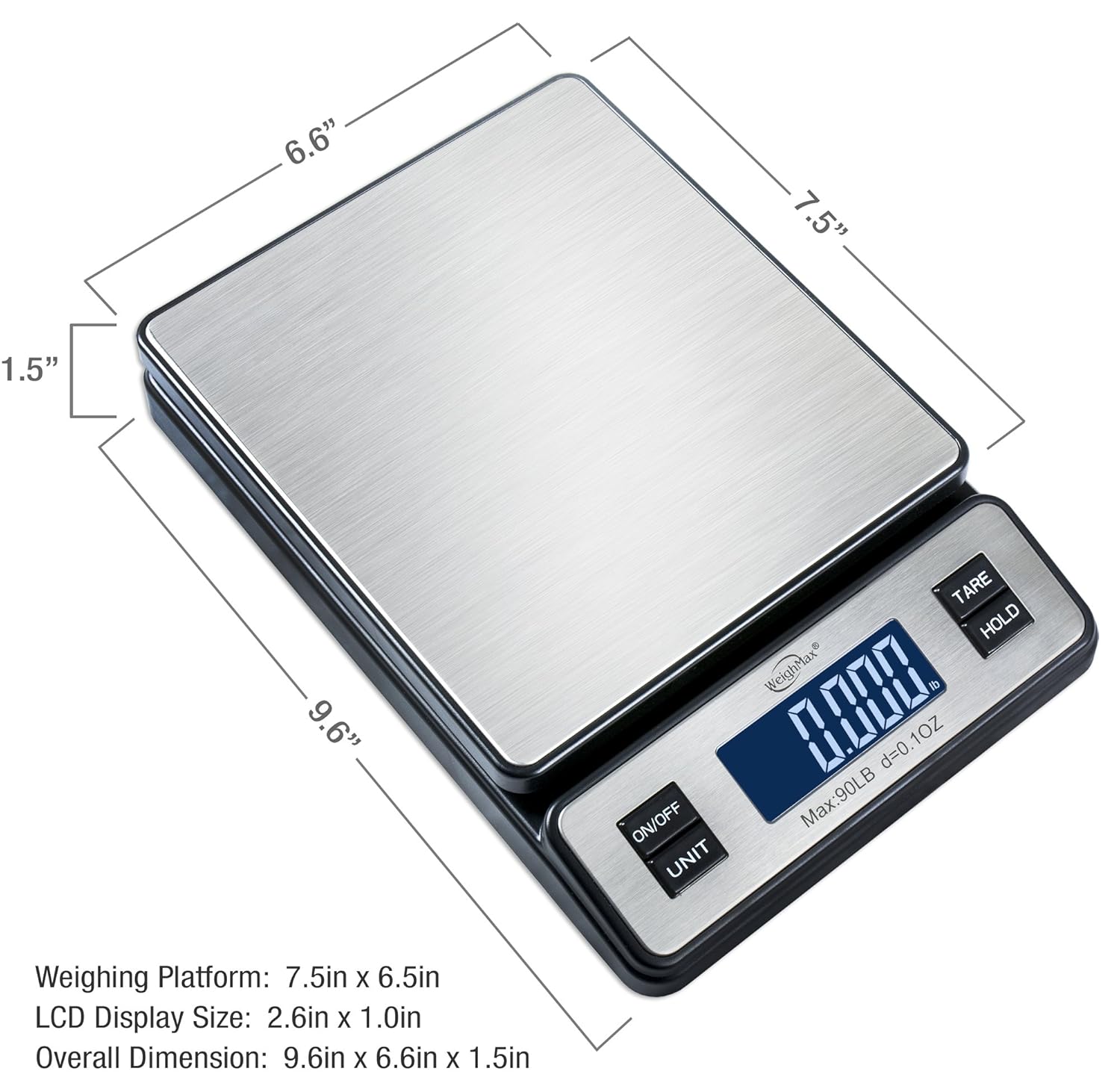 Weighmax Digital Postal Weight Shipping Scale For Grams