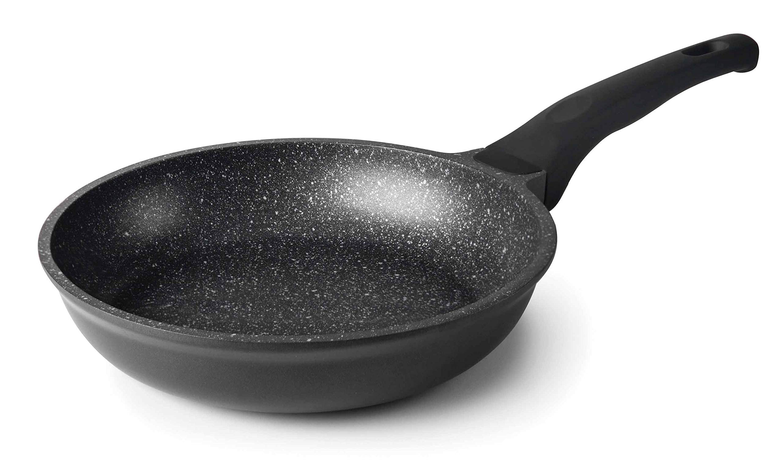 Lacor 24128 Eco-Stone Cast Aluminium Induction Fry Pan, 30 x 28 x 30 cm, Black