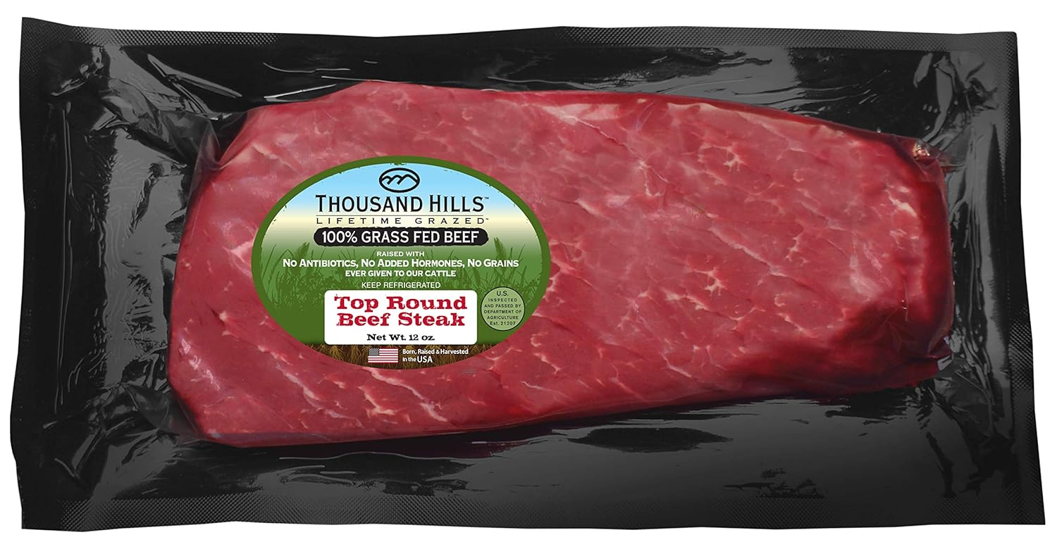 Beef Top Round Steak (8 units 12oz) Grocery & Gourmet Food