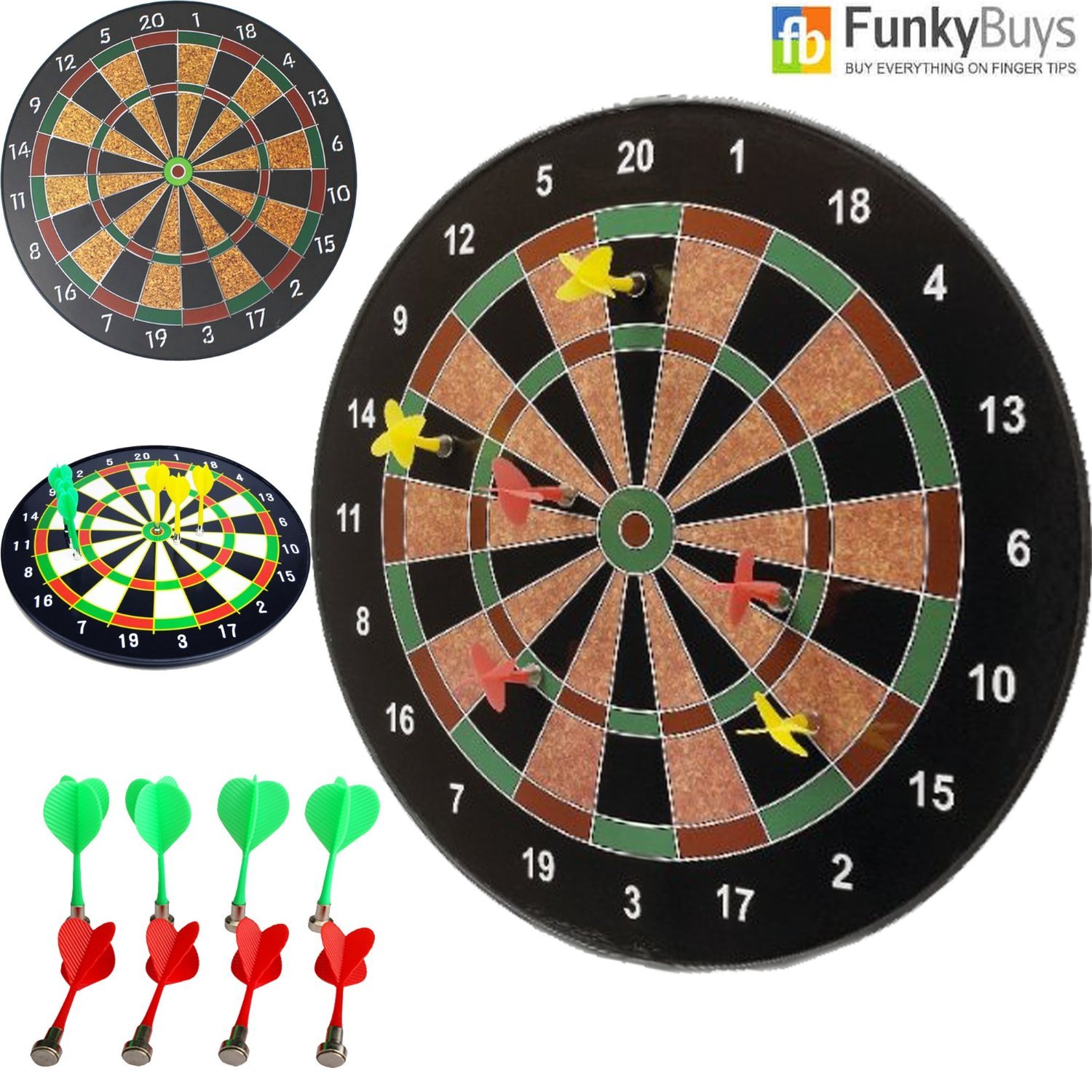 18" Official Size Dartboard With 6 Darts Included Child Kids