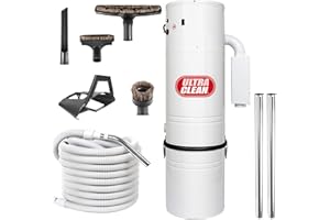 ULTRA CLEAN LOGO Central Vacuum Ultra Clean Unit 7,500 sq. ft. with 30' Hose Cleaning Attachment Set