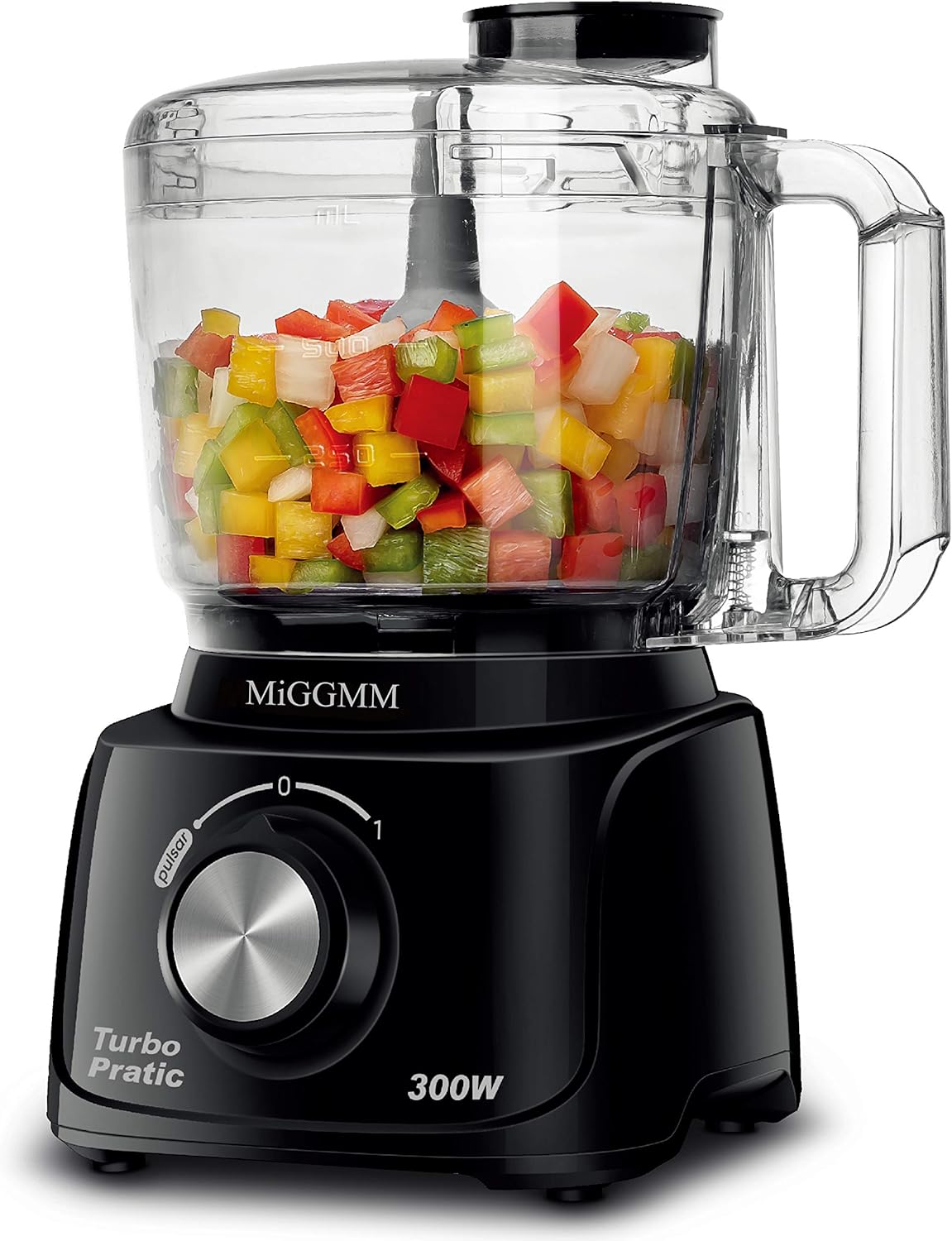 Mini Food Processor, 300 Watts Vegetable Chopper,for Dicing,Mincing and Puree,Grinding,Blending and Meal Prep,Safety Interlocking Design