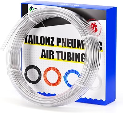 TAILONZ PNEUMATIC 8mm PU Air Tubing 10m Flexible 1 MPa Working Temp -20 to 80C