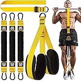 HPYGN Two Foots Pull Up Assistance Bands, Heavy Duty Resistance Band for Pull Up Bar, Adjustable Weight/Size with Fabric Feet/Knee Rest, Bands for Pull Up Assist for Strength Training, Pull Up