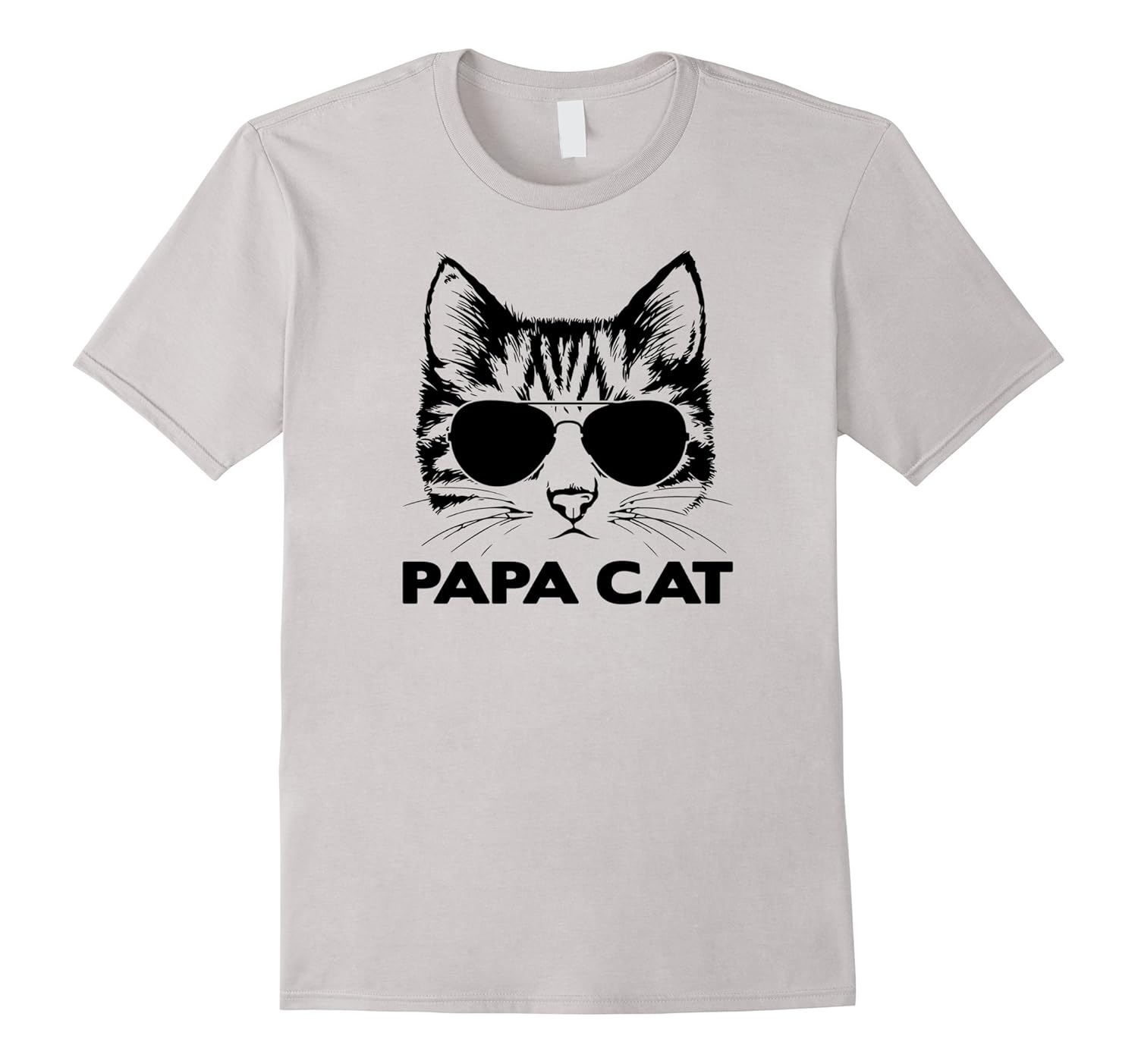 Mens Papa Cat T-Shirt - Gift for Dad or Husband-ANZ