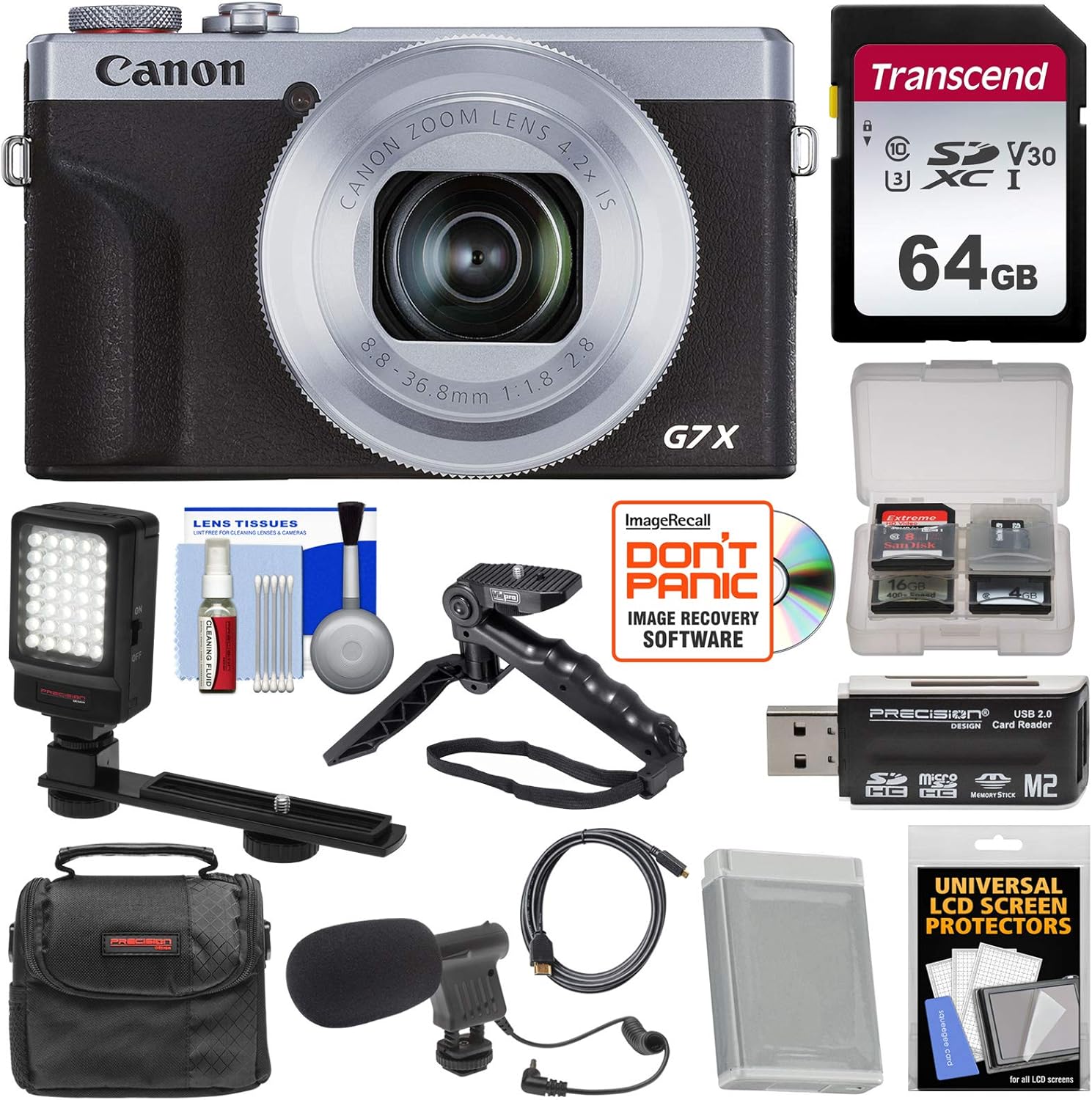 Amazon Com Canon Powershot G7 X Mark Iii Wi Fi Digital Camera Silver With 64gb Card Battery Case Shooting Grip Tripod Microphone Video Light Kit Camera Photo Amazon Com Canon Powershot G7 X Mark Iii Wi Fi Digital Camera Silver With 64gb Card Battery Case Shooting Grip Tripod Microphone Video Light Kit Camera Photo