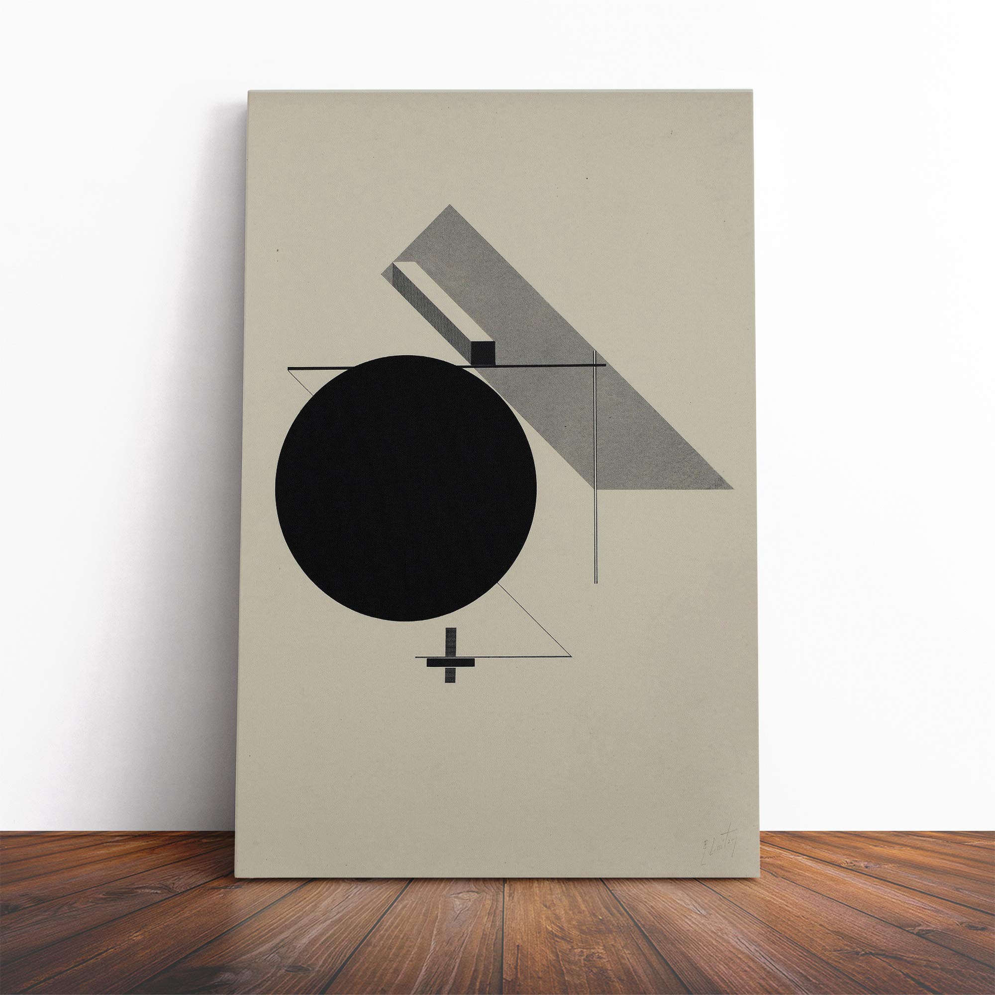 El Lissitzky Canvas Print | Gallery Wrapped 30mm Frame Wall Art | 20x14 inches | Ready to Hang | Abstract Picture | Living Room Bedroom Lounge Office