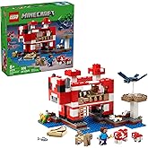 LEGO Minecraft The Mooshroom House Toy Figures and Playset - Building Minecraft Toy for Kids, Boys and Girls, Ages 8+ - with 