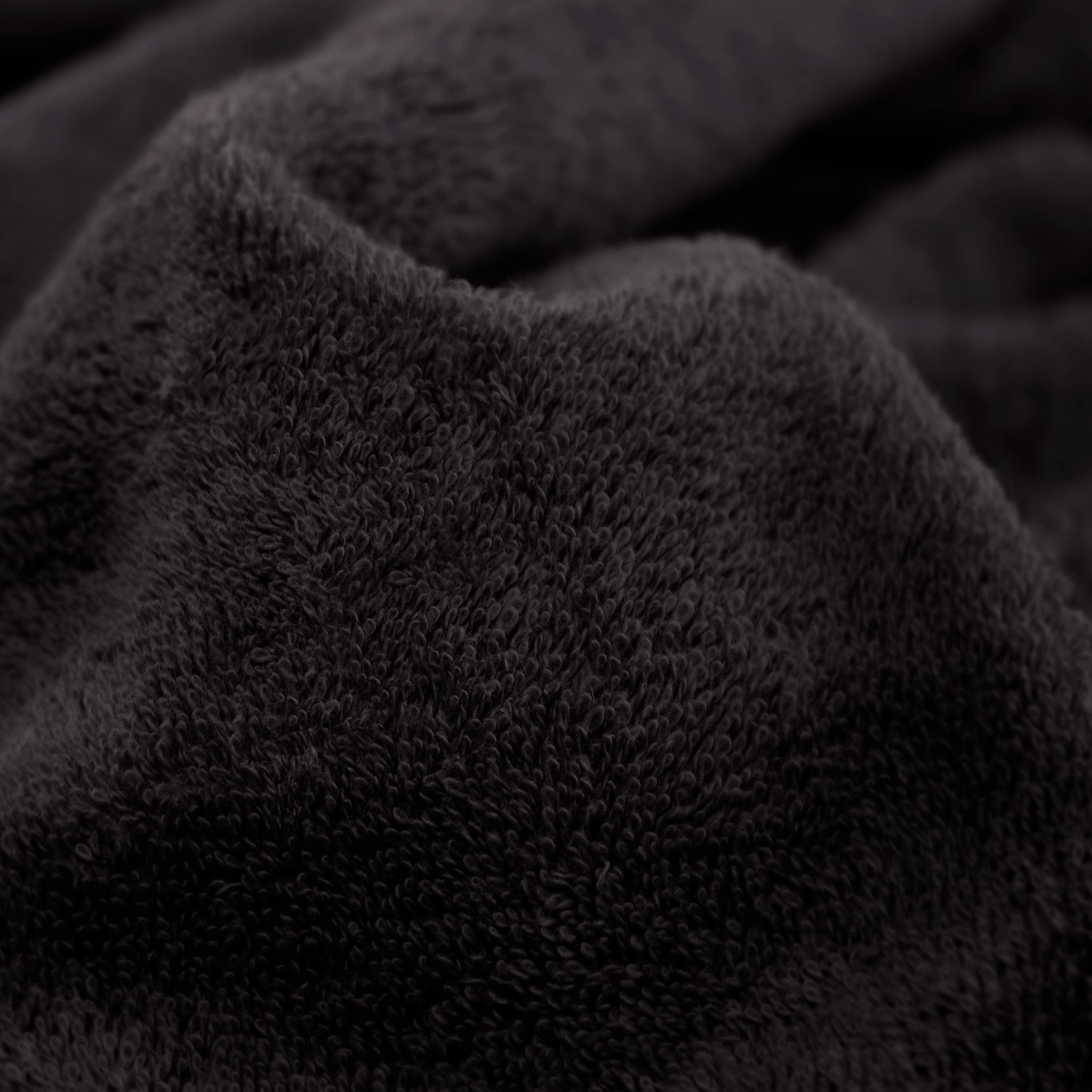 Möve Superwuschel Seiftuch 30 x 30 cm aus 100% Baumwolle, Black 2