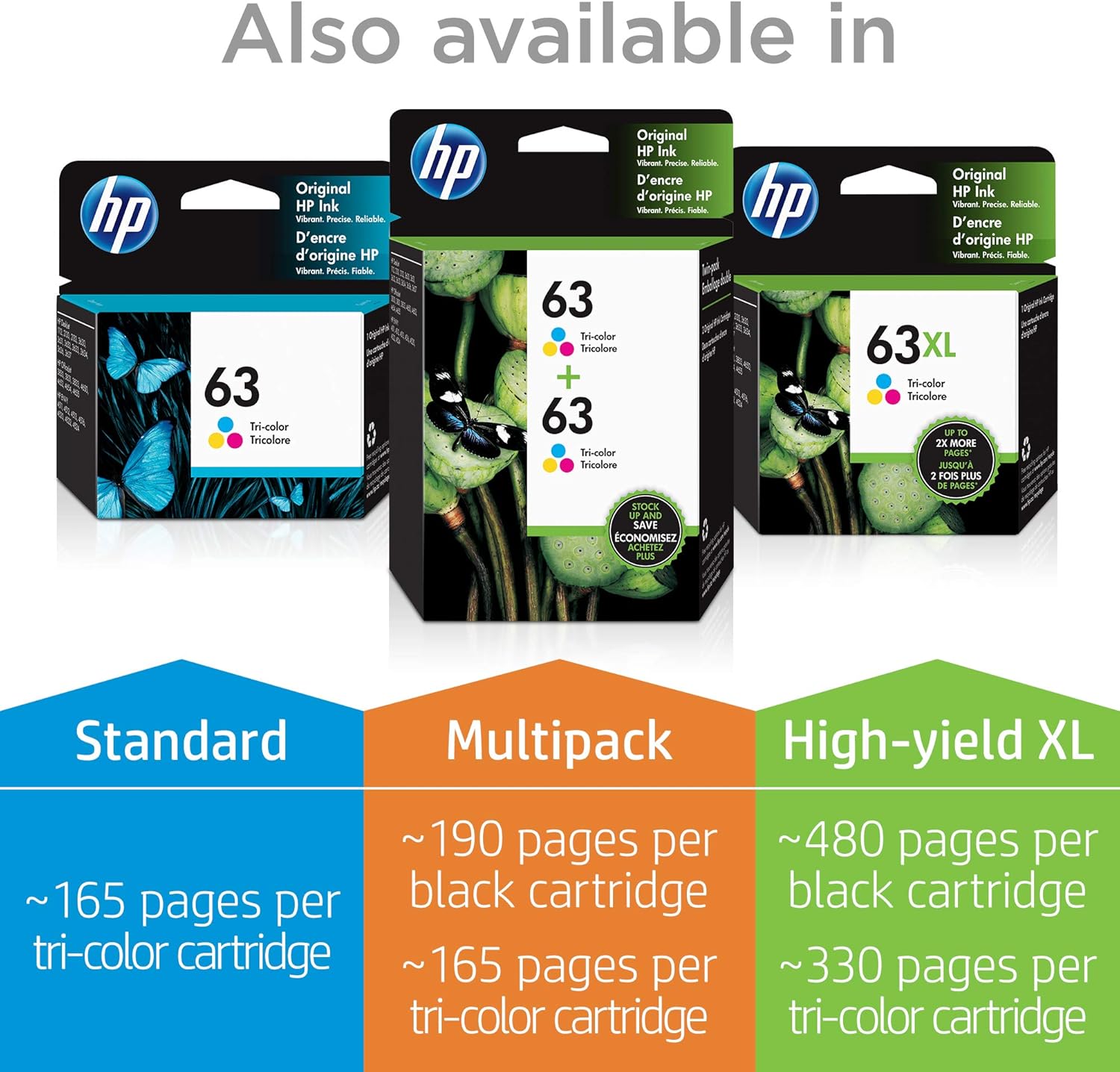 HP 63 | Ink Cartridge | Black | F6U62AN: Office Products