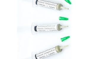 TechDiamondTools Kit of 3 Diamond Lapping Paste Polishing Compound USA Made 800 1500 2000 Grit Lapping Compound for Rock Glass Metal Jewelry Resin Marble with 10% of Diamond Powder