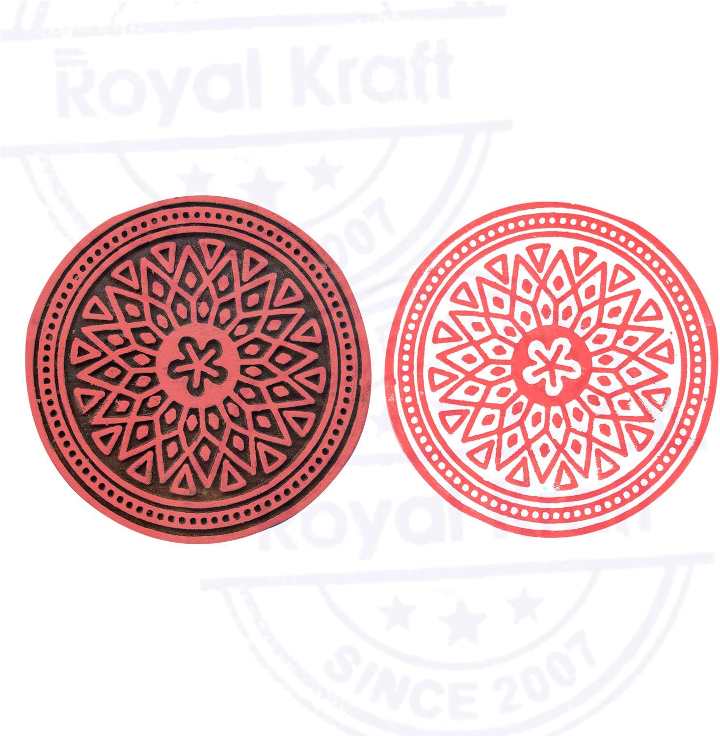 Basteln Malen Nahen Stempel Savacaf Com Royal Kraft Stoff Drucken Stempel Runden Spiral Designs Holzblocke Diy Henna Stoff Textil Papier Ton Keramik Blocke Druckstempel