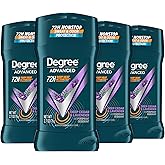 Degree Men Antiperspirant Deodorant Stick Deep Cedar & Lavender 4 Count 72-Hour Sweat and Odor Protection Deodorant for Men With Body Heat Activated Technology 2.7 oz