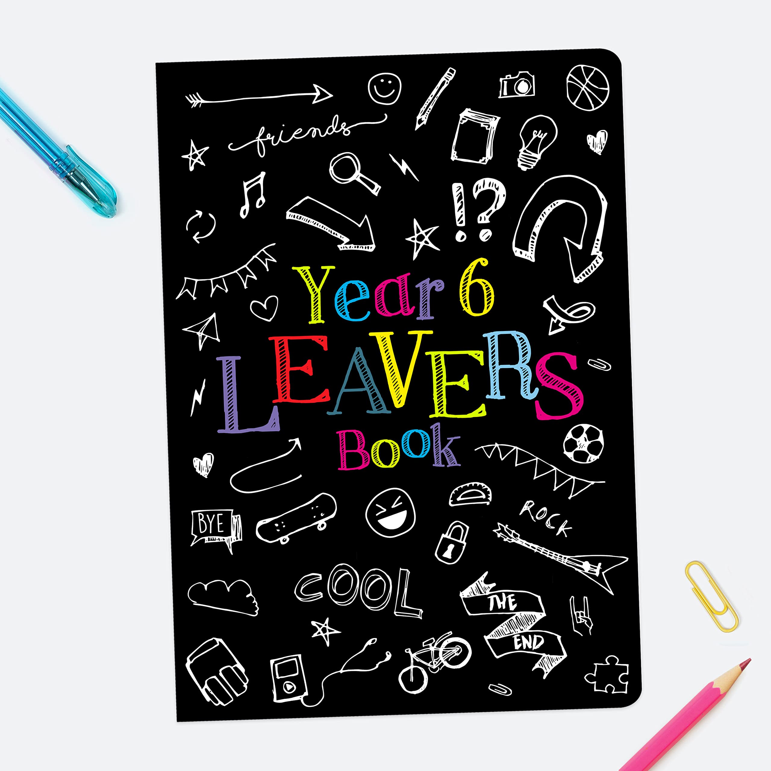 Dotty about Paper PACK OF 10 Fun Doodles - A5 Book - Year 6. year book 2025, Autograph Book, Primary School 2025, Gift (07 0067)