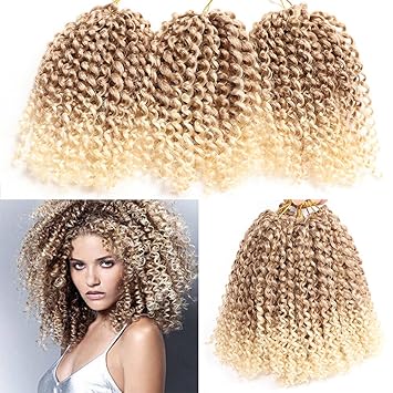 Amazon Com 6 Packs Marlybob Crochet Hair Afro Kinky Curly Hair