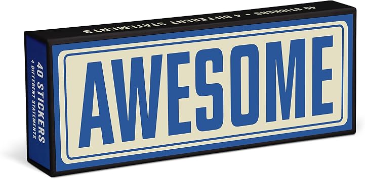 Amazon.com: Knock Knock 12561 Statement Stickers Set, Box of 40 ...