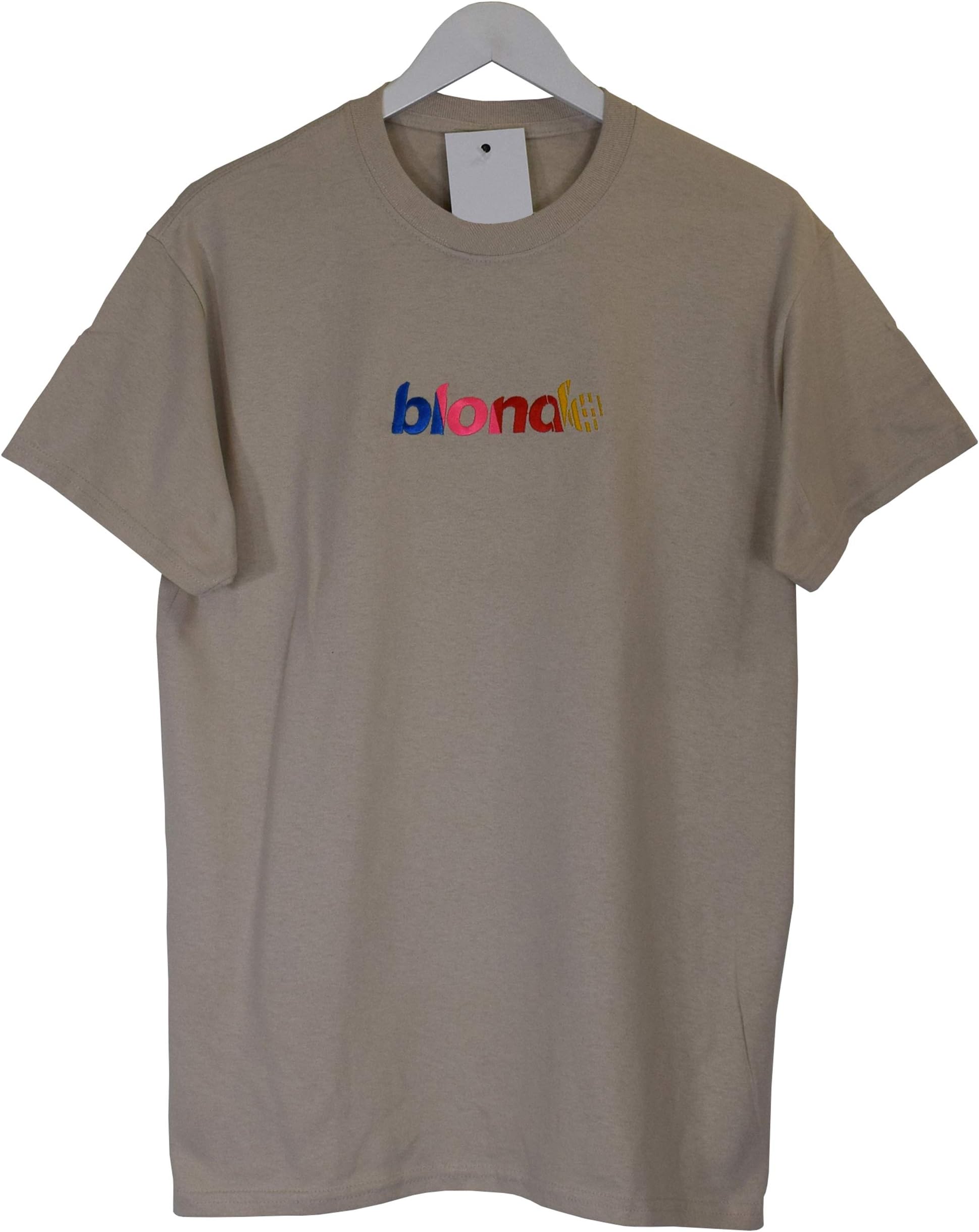 Actual Fact Blonde Embroidered Hip Hop Sand T-Shirt Tee Top