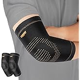 Copper Elbow Sleeve,Elbow Compression Sleeve, Elbow Brace For Tendonitis and Tennis Elbow,Golfers, Arthritis, Bursitis. Elbow Pain Relief,Weightlifting, Fit for Men & Women