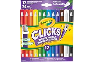 Crayola Clicks Mechanical Coloured Pencils, 12 Count